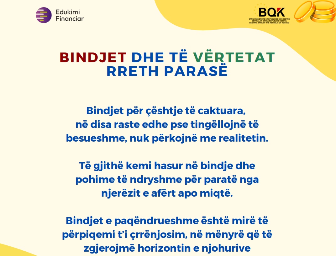 Bindjet dhe të vertetat rreth parasë