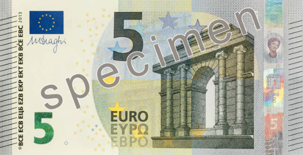 Këto manuale tregojnë dhe sqarojnë vetitë e sigurisë së kartëmonedhave 5 Euro